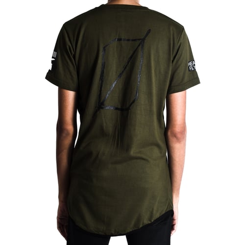 Image of ‘Metal 02’ Tshirt (Army Green)