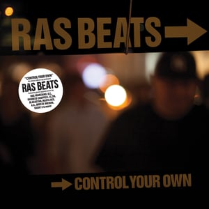 Image of RAS BEATS - CONTROL YOUR OWN limited orange vinyl. Includes Free Download card.