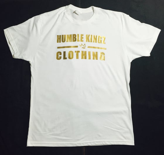 Image of Humble Kingz Gold/White T-shirt