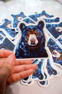 Image 1 of Black Bear & Bison Head Stickers