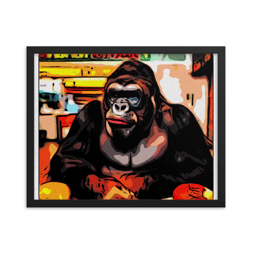 ZEN EXP - Hungry-Rilla Framed photo paper poster