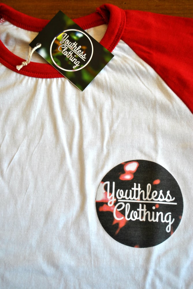 Image of Youthless Clothing Red & White Baseball Tee