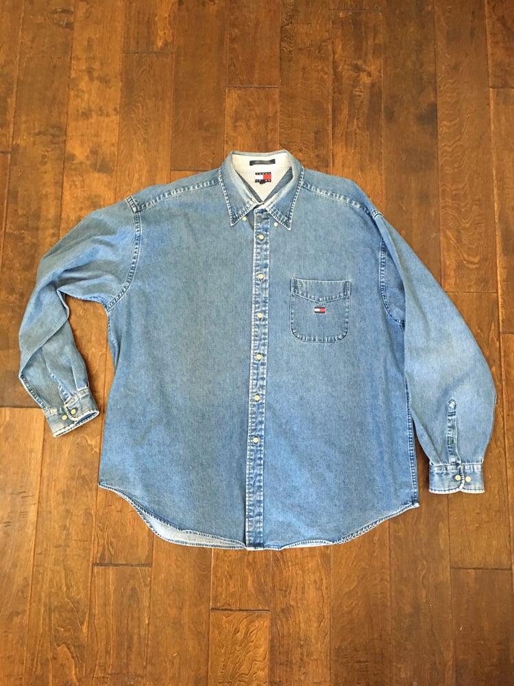 Image of Vintage Tommy Jeans Denim Shirt 2X