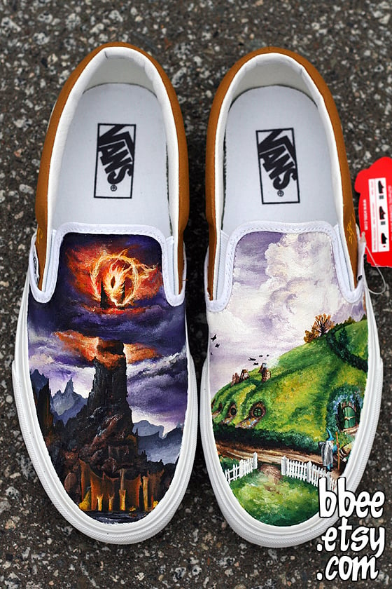 Legibilidad Zapatos antideslizantes muerte BBEE Shoes — Lord of the Rings Vans (MADE TO ORDER)
