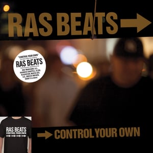 Image of RAS BEATS - CONTROL YOUR OWN LIMITED ORANGE VINYL & T-SHIRT BUNDLE.