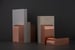 Image of Corrugated Arc Bookends (Sold as Pair) SAMPLE SALE