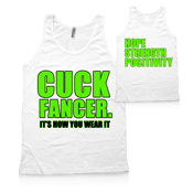 Image of Cuck Fancer White Tank Top