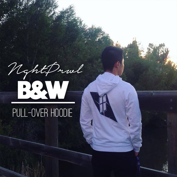 Image of NGHTPRWL B&W Pull-Over Sweatshirt Hoodie