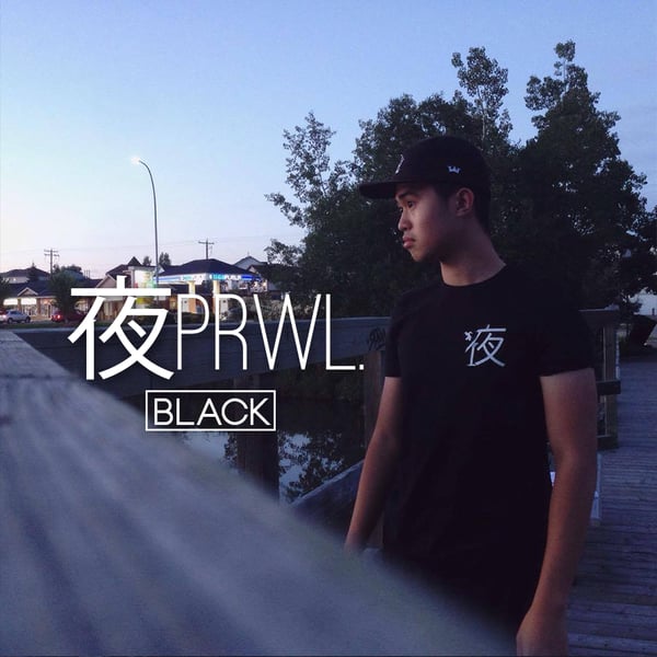 Image of 夜PRWL. Kanji - Black