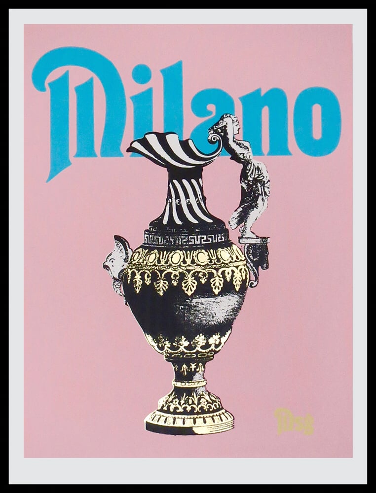 Image of Milano -Pink/Baby Blue/Black