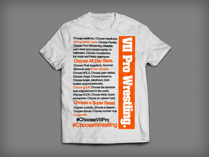 Image of Choose Wrestling Tee IN STOCK NOW (sizes S-XXL)