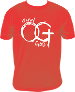 Image of Only God T-Shirt Red/White