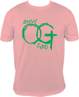 Image of Only God T-Shirt Pink/Green