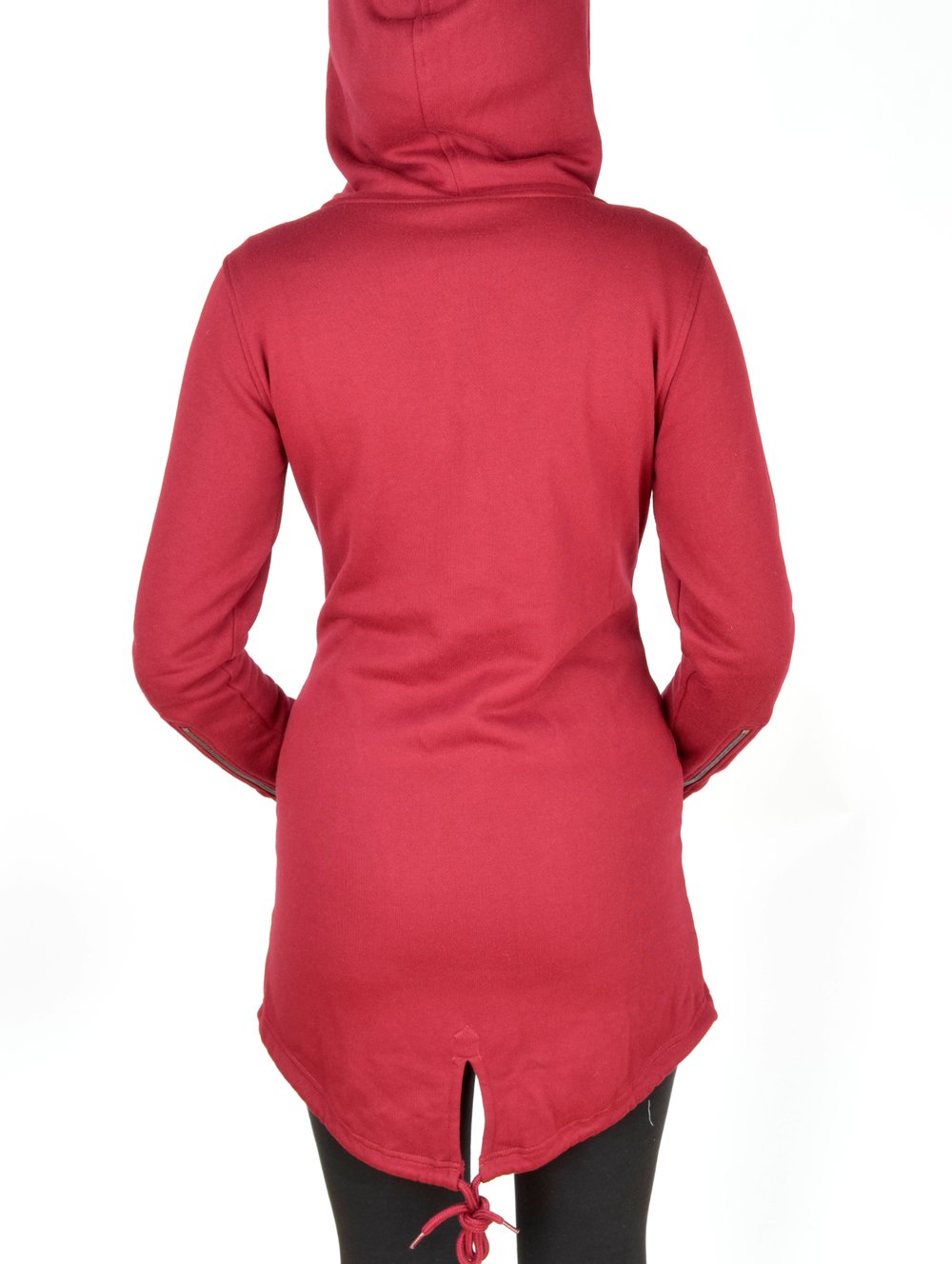 Image of Dark Red Parka Hoody