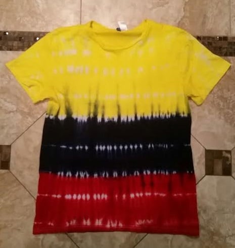 Image of Men's Custom Colombian Pride Tie Dye Shirt 