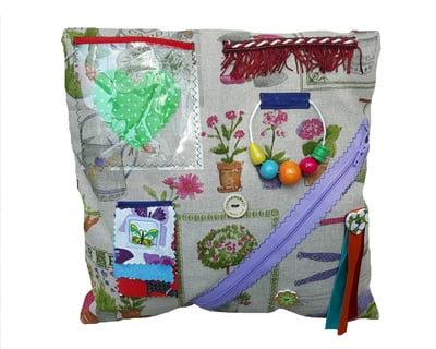 Image of Garden Themed Sensory Cushion - Dementia product