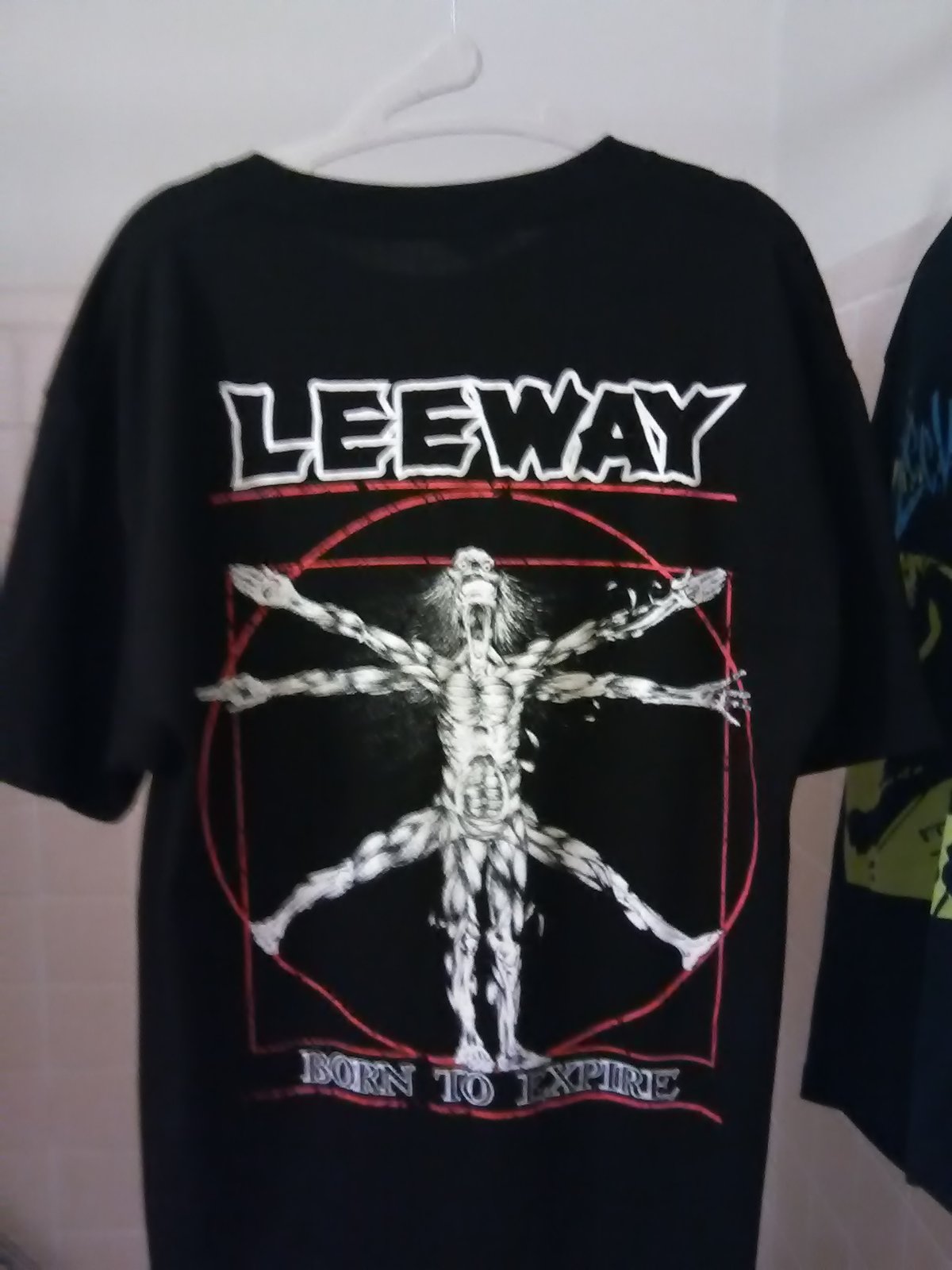 T-shirt　—　Eddie　Leeway's　Shop　Black　BORN　TO　EXPIRE　(double-sided)