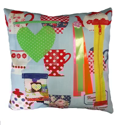 Image of Teapot Themed sensory activity cushion - Alzheimer's Dementia Aid