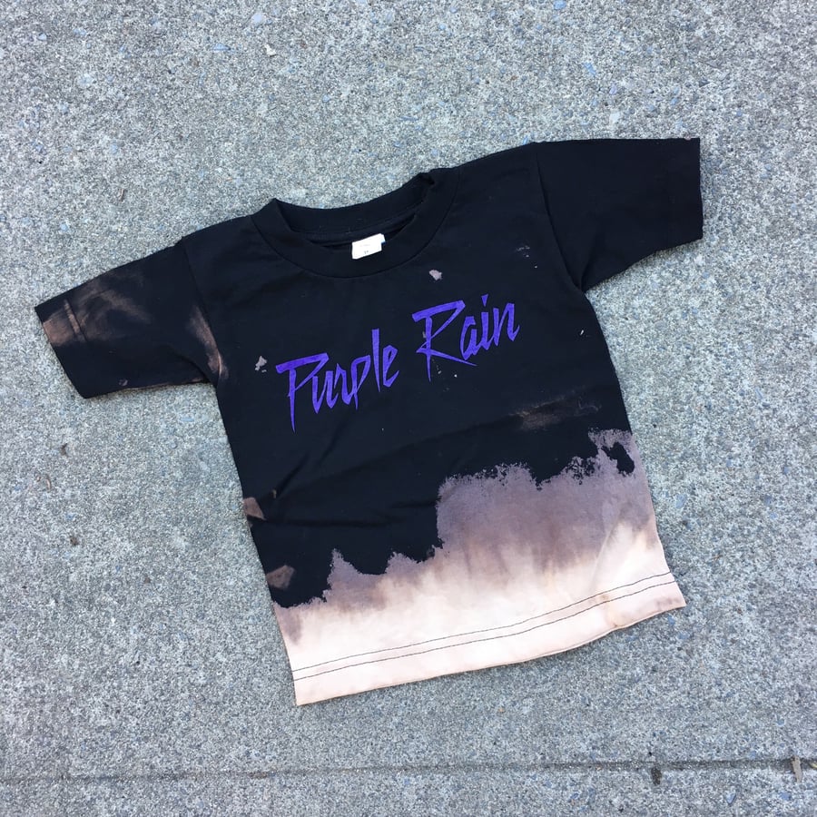 Image of "Purple Rain" Toddler Bleached Tee
