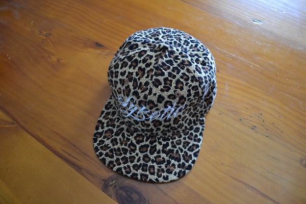 Image of OG Snapback Flat Cap (Leopard Print)