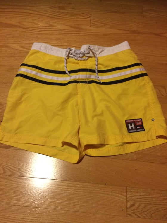 Image of Vintage Tommy Hilfiger Freedom America Trunks Medium