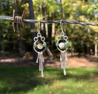 Sterling Silver and Fancy Jasper Earrings