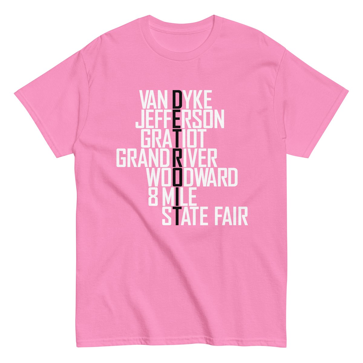 Image of Detroit East Streets Inverted Tee (5 colors)
