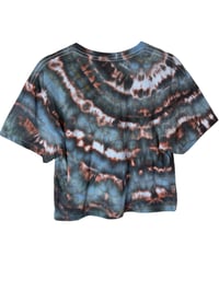 Image 3 of S Crop Tee in Ember Ice Dye #2