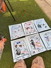 Image 1 of Halloween Tomb Series - Original Drawings ($30 USD)