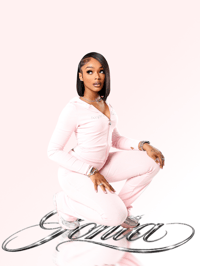 Image 1 of Light Pink Rhinestones Valentine’s Sets