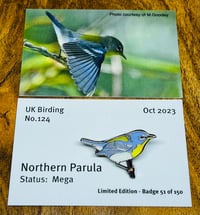 Image 1 of Northern Parula - No.124 - UK Birding Series