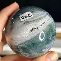 Image 2 of Moss Agate Sphere (20C)