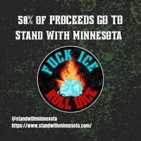 Image 3 of Fuck Ice, Roll Dice Pin