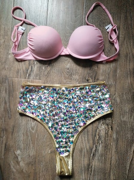 Image of RHINESTONE SWIMSUIT