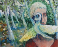 Woman with bird