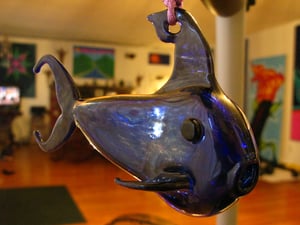 Image of Cobalt Fish Ornament