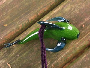 Image of Bright Green Fish Ornament