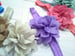 Image of ROCK BOTTOM BLOWOUT SALE Fabric Flower Emmie May Headband-16 color choices