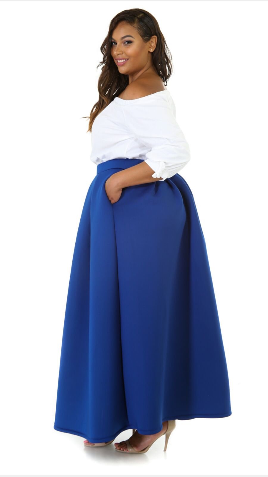 Image of Form puffy maxi skirt