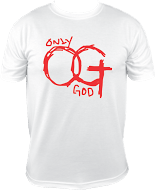Image of Only God T-Shirt White/Red