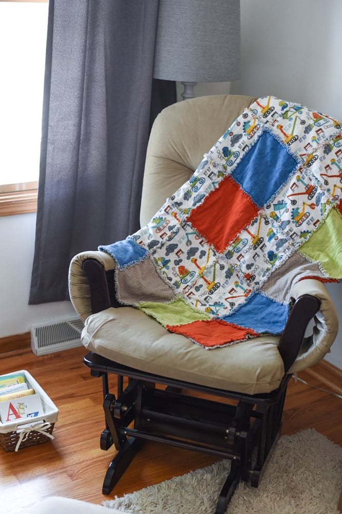 Image of Boy Theme Rag Quilt