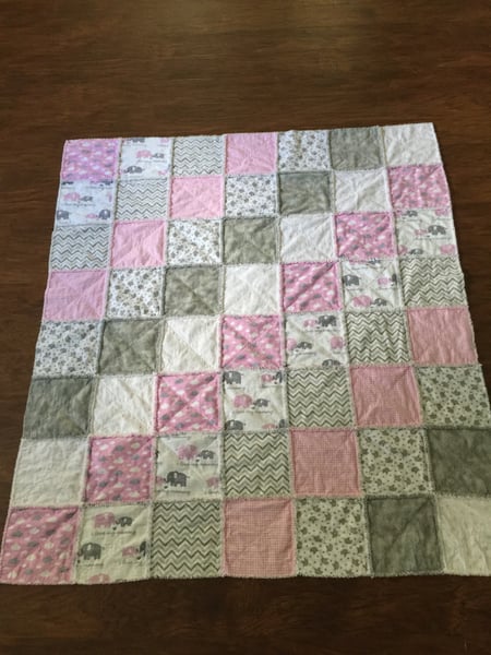 Image of Girl Theme Rag Quilt