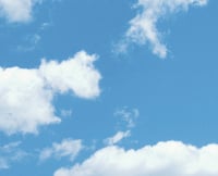Image 2 of Bright Blue Sky Backdrop - 4' x 6' PLUS  #332