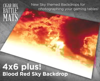 Image 1 of Blood Red Sky Backdrop - 4' x 6' Plus -  #330