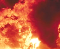 Image 2 of Blood Red Sky Backdrop - 4' x 6' Plus -  #330