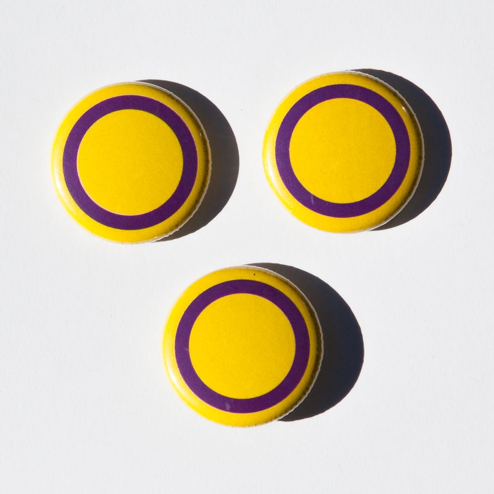 Image of Intersex flag badges (3)