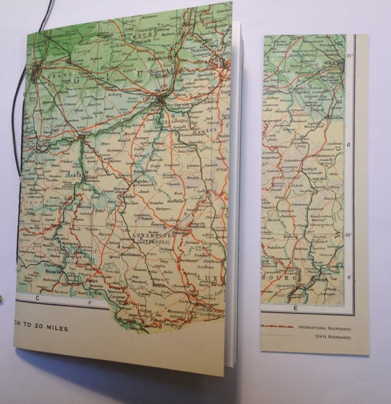 Image of Petit Cahier - vintage map - 'More available soon'
