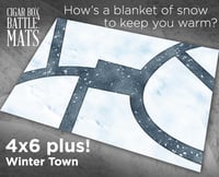 Image 1 of Winter Town -- 4x6 plus -- #380