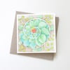 Greeting Card - Leafy Spiral 