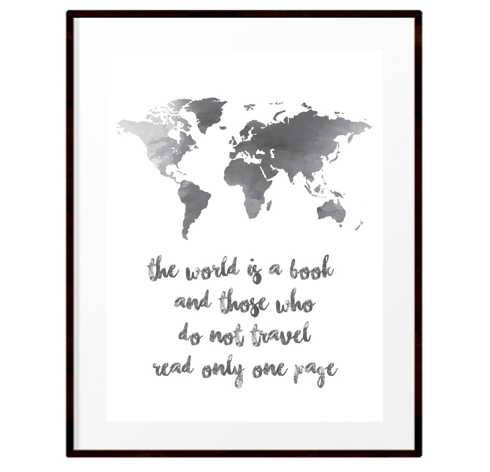 Image of The world is a book print